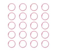 Lot de 20 anneaux de reliure en métal de 25 mm pour une gestion efficace des documents et des projets d'artisanat