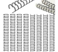 Lot de 20 anneaux de reliure en spirale pour enseignant, étudiant, document, cahier, fabrication de fichiers (noir, 22,9 cm)