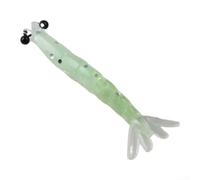 Lot de 20 appâts souples pour pêcheurs de bar avec styles de crevettes et de vers en silicone pour une meilleure attraction en eau douce et salée (20 pièces, 0,4 g, 40 mm lumineux)
