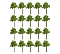 Lot de 20 arbres en plastique pour modélisme de train - Pour diorama - Décoration pour architecture et enseignement