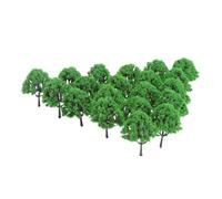 Lot de 20 arbres miniatures pour travaux manuels, échelle 1:100, 6 cm, pour modélisme, train, rue, parc, bâtiments, paysage, décoration de fête festive