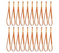 Lot de 20 attaches à glissière antidérapantes à neige, sangles réglables réutilisables, 91 x 2 x 1 cm, chaînes à neige pour pneus de voiture, SUV, bandes de traction sur glace, installation rapide