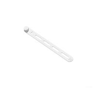 Lot de 20 attaches de câble en silicone réutilisables pour câbles de cordon, chargeurs, écouteurs, organiseur de données élastique (blanc)