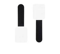 Lot de 20 attaches de câbles réutilisables - Support de corde auto-adhésif réglable - Gestion de la fermeture éclair - Noir