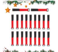 Lot de 20 attaches de guirlande de Noël réglables pour couronnes décoratives | Attaches de fixation réutilisables pour escaliers, balustrades, clôtures, cheminées, maison, bureau, ferme, décoration de