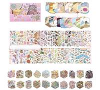 Lot de 20 autocollants 3D DIY Scènes 3D Autocollants Scène DIY 3D Scène Collection Livre pour enfants adolescents filles Faites vos propres autocollants Thérapie pour adultes Soulagement du stress