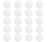 Lot de 20 autocollants antidérapants transparents pour baignoire, sol de douche et escaliers (forme ronde, transparent)