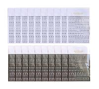 Lot de 20 autocollants créatifs en résine époxy pour manucure, alphabets anglais, autocollants pour ongles, décalcomanies d'art