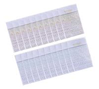 Lot de 20 autocollants décoratifs colorés en résine époxy avec lettres de l'alphabet anglais pour manucure Doré et argenté