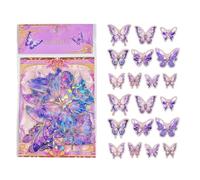 Lot de 20 autocollants muraux 3D en papier avec effet scrapbooking, autocollants décoratifs avec motifs ludiques, pour housses d'ordinateur portable, bouteilles et chambres d'