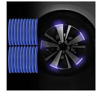Lot de 20 Autocollants RéFléChissants Jantes Voiture pour Jaguar XE XF XJ E-Pace F-Pace I-Pace XEL XFL, Autocollants Jantes, Avertissement De SéCurité Nocturne,C/Blue