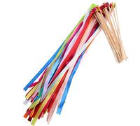 Lot de 20 baguettes de danse en ruban avec clochettes