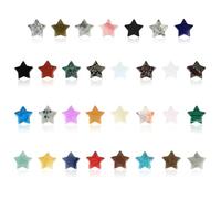 Lot de 20 baguettes en cristal de guérison, lot de pierres et de cristaux et de pierres précieuses, cristaux de guérison en forme d'étoile, pierres chakras objets pierres naturelles pour méditation