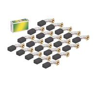 Lot de 20 balais de carbone de rechange pour outil électrique en cuivre haute résistance pour machine de découpe, rectifieuse, perceuse à main, meuleuse d'angle, 20 pièces 6 x 9 x