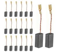 Lot de 20 Balais de Charbon pour Moteur - Dimensions 5 x 8 x 15 mm - Compatibles avec Meuleuses, Perceuses, Scies Circulaires - Noir - Faciles à Remplacer