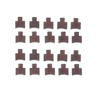 Lot de 20 balais de charbon pour tournevis électrique RS550 - 6,2 x 5,4 x 3,6 mm - Brosses de rechange en métal - Couleur cuivre - Durable et haute résistance