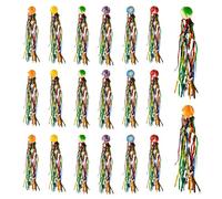 Lot de 20 balles rebondissantes enfant avec queue colorée, parfaites comme cadeaux d'anniversaire pour enfants, jeux de fête ou souvenirs, idéales pour divertir lors des anniversaires et événements