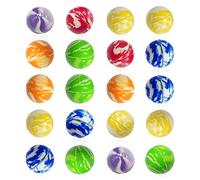 Lot de 20 balles rebondissantes pour Enfants, Remplissage de de fête, Jouets en Caoutchouc, balles rebondissantes en Caoutchouc pour Cadeaux de fête d'anniversaire, Prix de Classe, Fournitures de Jeu