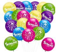 Lot de 20 ballons décoratifs pour la rentrée des classes - Pour fille et enfant - Ballons colorés - Pour la rentrée des classes - Décoration de fête