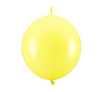 Lot de 20 ballons en latex de 28 cm - Pastel zeste de citron
