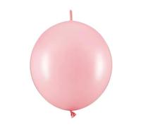 Lot de 20 ballons en latex de 28 cm - Rose layette pastel
