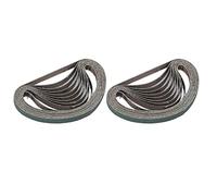Lot de 20 bandes abrasives en oxyde d'aluminium, bande bidirectionnelle, résistante à l'usure, ponçage rapide pour bois, caoutchouc, métal, fibre de verre, plastique, peinture,