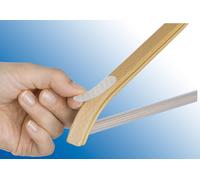 Lot de 20 bandes adhésives anti glissement pour cintres Transparent