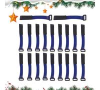 Lot de 20 bandes de fixation pour rampes d'escalier, couronnes réglables pour la saison, guirlandes de Noël, pour rampes d'escalier, clôtures, cheminées, maison, bureau, école et