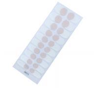 Lot de 20 bandes de gel semi-durcissables pour ongles - Blanc - Autocollants français classiques - Nécessite une lumière UV - Qualité salon et longue durée
