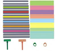 Lot de 20 bandes de lecture guidées pour la dyslexie avec guide de lecture Couleurs assorties Aide à la dyslexie