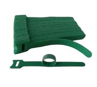 Lot de 20 Bandes de Support pour en Nylon Vert - Attaches pour d'extérieur - Utilisation dans Le Jardin, Treillis, Serre, intérieur, extérieur, Culture Tomate Vigne