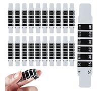 Lot De 20 Bandes De Température, Thermomètre Frontal Réutilisable, Patch Pour Fièvre Avec 20 Manuels, Termometre Médical Thermomètres De Voyage Pour Bébé, Usage Domestique Et Voyage