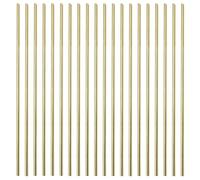 Lot de 20 barres rondes en laiton massif de 3,2 mm de diamètre et 30,5 cm de long