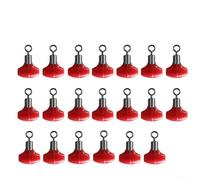 Lot de 20 bas de ligne de pêche avec clip de poulie et perles coulissantes, efficaces pour les techniques de pêche à la carpe (7 x 12 mm)