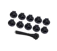 Lot de 20 bases de gestion des fils avec attache réutilisable pour organiser les câbles, les lignes de données de charge, usage quotidien, organiseurs de câbles réutilisables avec sangles