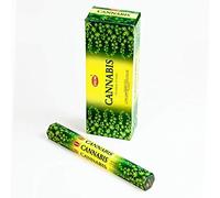 Lot de 20 bâtonnets d'encens Cannabis - Ourlet - 1 Tube de 20 bâtonnets Fresh Stock Always