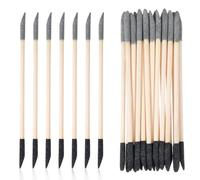 Lot de 20 bâtons abrasifs pour détails fins, bâtons de papier de verre avec deux extrémités bâtons de polissage biseauté pour travaux artistiques et artisanaux, modèles en