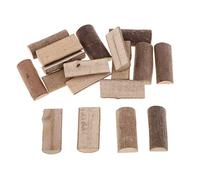 Lot de 20 bâtons de bois avec écorce, branches naturelles coupées en deux morceaux de bois, pour décoration de maison et centres de table de mariage