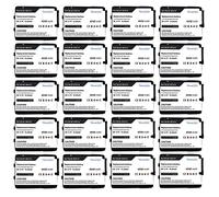 Lot de 20 batteries rechargeables BT-000318, BTRY-TC70X-46MA1-01 compatibles avec Mo'tor'ola TC70, TC700, TC700K, TC700K-02B24B0-US, TC700K-0MB22B0-US, TC70x, TC72, TC720L Li-ion 450L 50 mAh/3 0,7 V