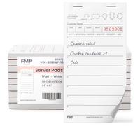 Lot de 20 blocs de 100 feuilles pour serveur - Bloc-notes pour restaurant - Bloc-notes pour serveur et serveuse - Pour dîners, camions alimentaires, bars, cafés et service de livraison