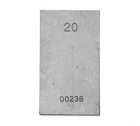 Lot de 20 blocs de jauge pour outils de mesure, calibre HRC64 haute dureté en acier standard, jauge d'épaisseur métrique pour métrologie dimensionnelle et kit d'inspection d'atelier