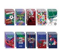 Lot de 20 blocs-notes à spirales de football pour fête d'anniversaire