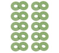 Lot de 20 bloque-sangles Yootones en silicone pour guitare, compatibles avec Guitar Protect (vert)