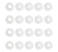Lot de 20 bobines de fil vide en plastique - 55 x 20 mm - Blanc - Bobines de tissage pour fil à broder, chaînes, fils électriques et couture