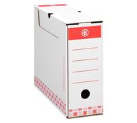 Lot de 20 - Boîte archives Carton Bruneau - Dos 10 cm - Haute résistance - Rouge - Boîtes archives standards - Bruneau