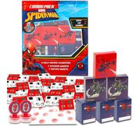 Lot de 20 boîtes à dragées Spiderman pour 20 invités avec autocollants, tatouages et tampons pour fête d'anniversaire d'enfants | Fournitures et décorations de fête de super-héros