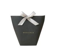 Lot de 20 boîtes cadeau minimalistes en papier kraft noir et blanc