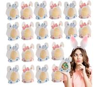 Lot de 20 boîtes de rangement en carton pour œufs de Pâques, bonbons, friandises, lapin, biscuits, friandises, desserts, chocolats, collations, fournitures de fête de Pâques