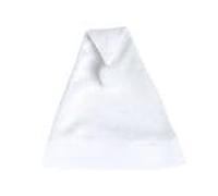 Lot de 20 bonnets de Père Noël pour adultes, 30 x 43 cm, en polyester doux, avec pompon, pour fêtes et déguisements de Noël (blanc)