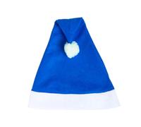 Lot de 20 bonnets de Père Noël pour adultes, 30 x 43 cm, en polyester doux, avec pompon, pour fêtes et déguisements de Noël (bleu)